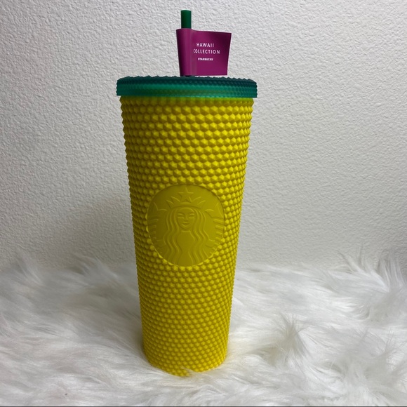 Starbucks Hawaii studded pineapple tumbler